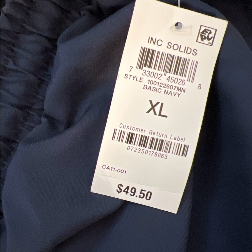 INC Men’s Navy Blue Quick Dry Swim Trunks Size XL BNWT! - Picture 4 of 9